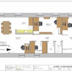 Plan local de La Hutte avec zones des bureaux et de réunion 